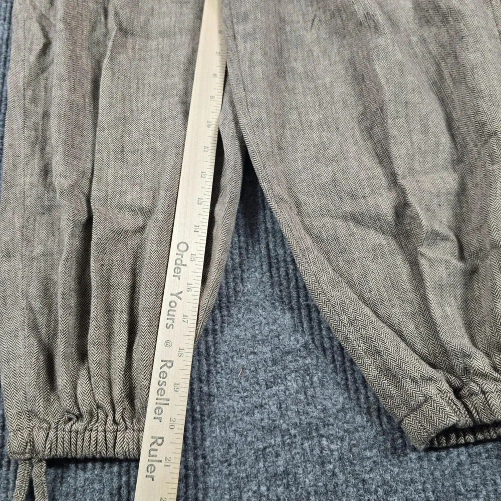Polo Ralph Lauren Pants Mens 34 Brown Linen Herringbone Tweed Cuffed ALTERED